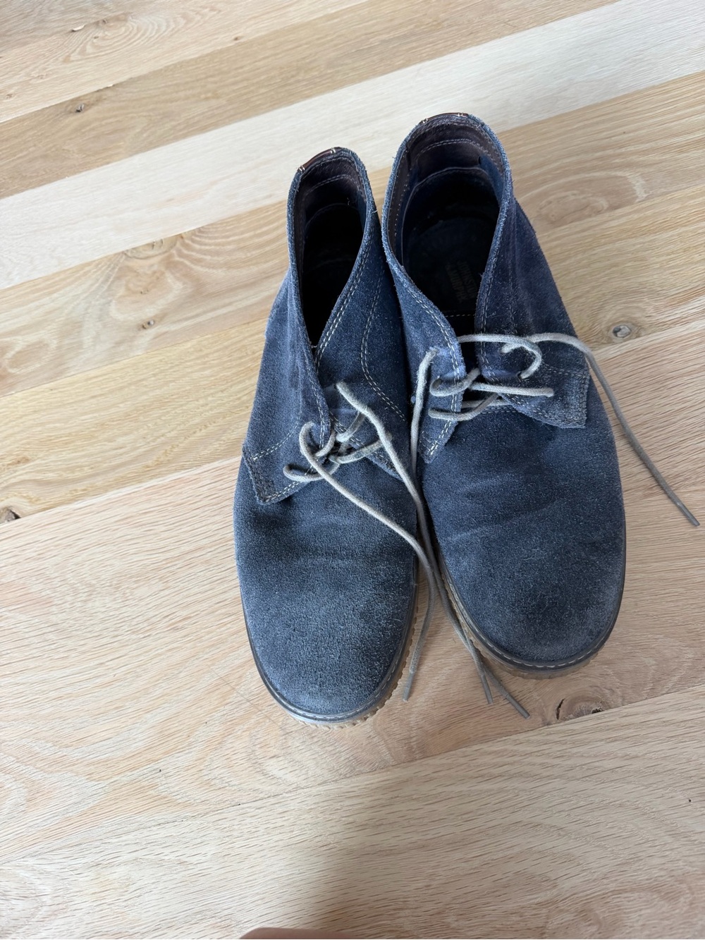 Johnston & Murphy blue suede boots size 10.5